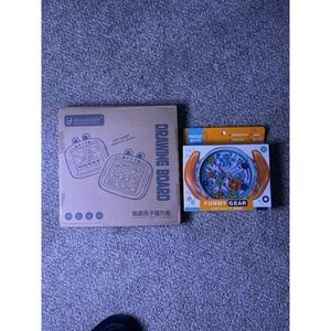 2-PC Creative‎ 3D Puzzle Kids Brain Funny Gears Labyrinth Disk & Rabbit Magnetic